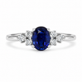 1.00 Karat Safir Pırlantalı Yüzük