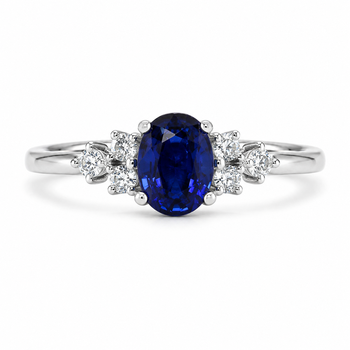 1.00 Karat Safir Pırlantalı Yüzük